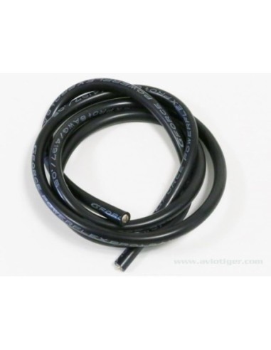 SILICONE CABLE 8AWG BLACK 1M