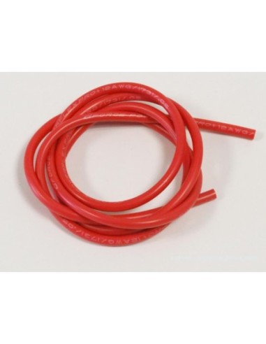 SILICONE CABLE 12AWG RED 1M