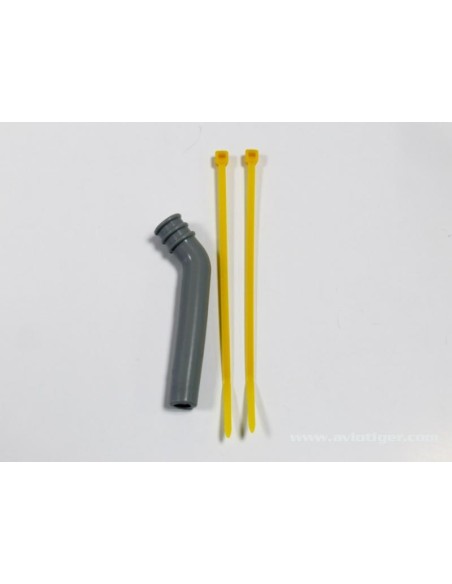 COUDE ECHAPP. SILICONE 6MM 45?