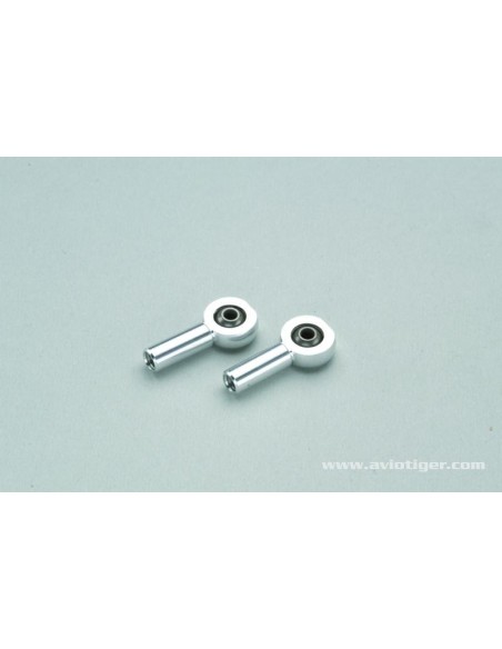 Chape à rotule en alu M2.5 - Boule pour vis M2 (2pcs)