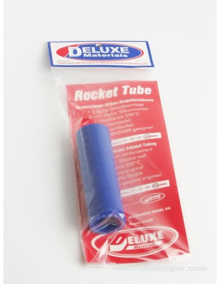 BLUE SILICONE TUBE 24MM/10CM