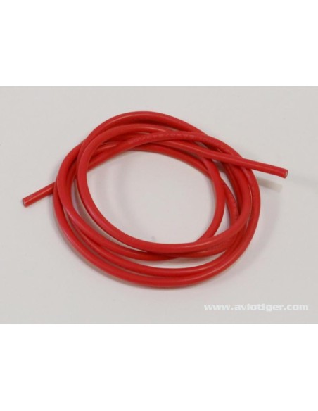 CABLE SILICONE 16AWG ROUGE 1M