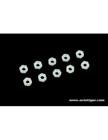ECROU HEXAGONE M4 NYLON S10