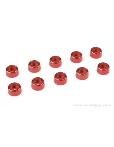 M3 WASHER CONIQ SCREW ALU RED