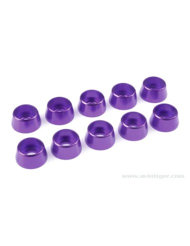 WASHER M5 SCREW CONIQ ALU VIOLET