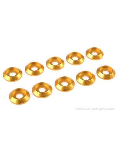 WASHER M5 ROUND SCREW ALU GOLD
