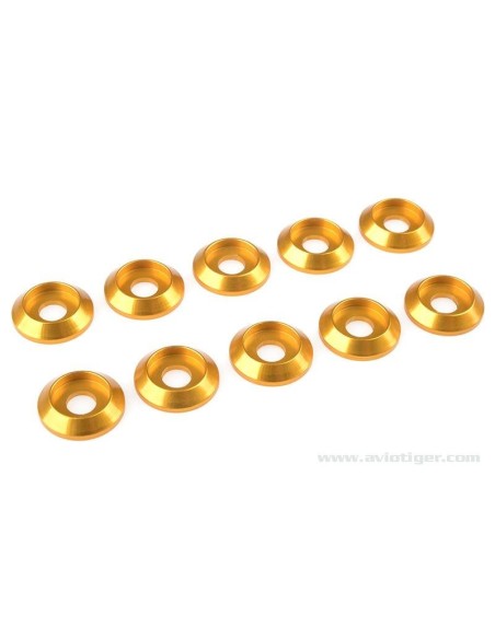 WASHER M5 ROUND SCREW ALU GOLD