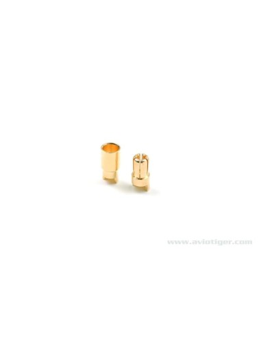 6MM M+F S8 GOLD CONNECTOR