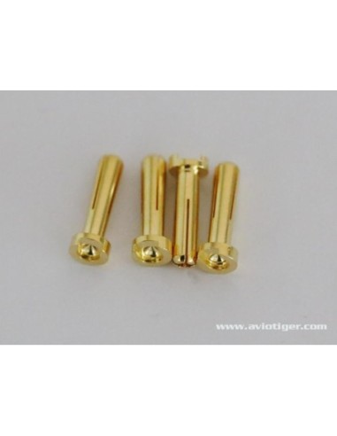 4MM 90? GOLD CONNECTOR MALE S4