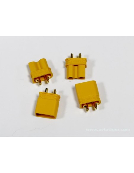 CONNECTEUR XT30U MALE FEM.  2P