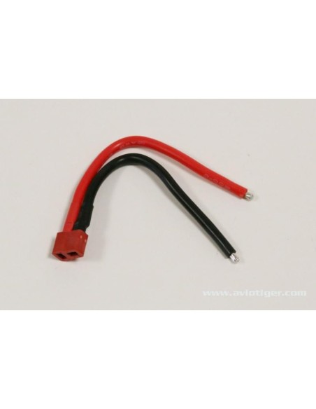 CABLE 12AWG 10CM DEANS FEMALE