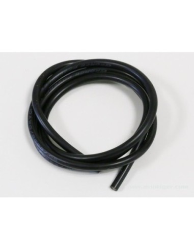 SILICONE CABLE 10AWG BLACK 1M