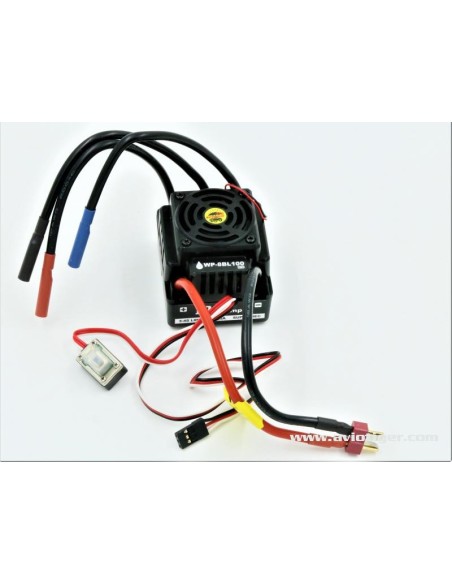 1/8 BRUSHLESS ESC 3-4S 100A SUPER BEC 5A