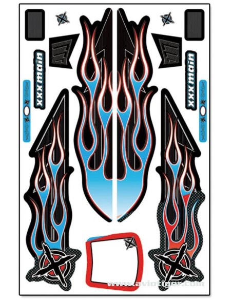 X-WRAPZ 1/8 BUGGY BLEU