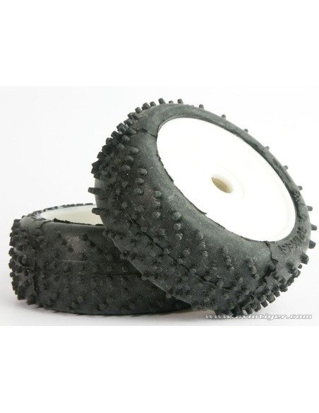 PAIRE PNEUS SPIKE 1/8 COLLES
