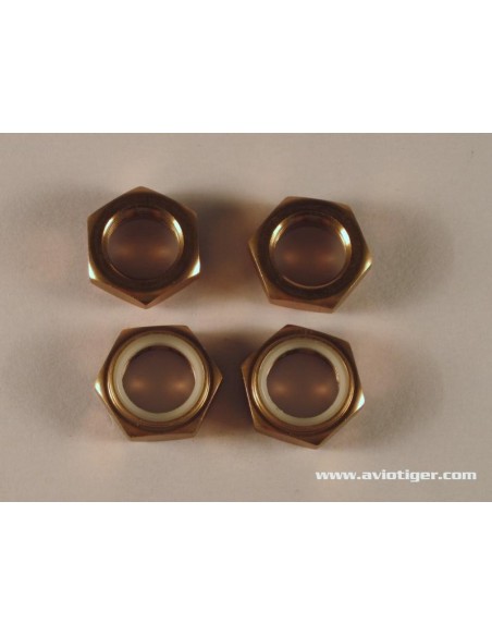 ECROU DE ROUE NYLON TITANE