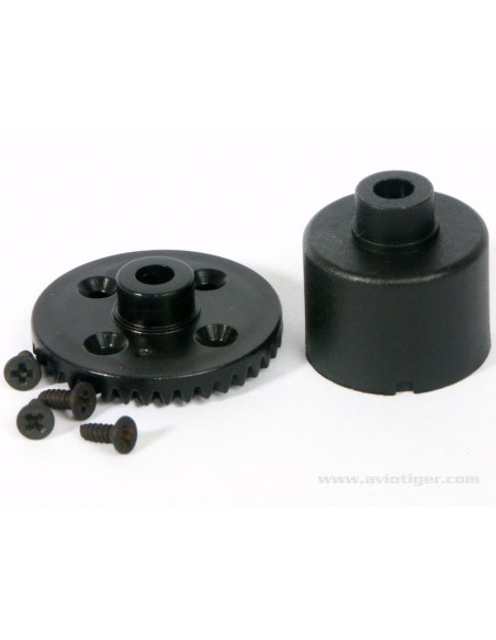 BOITIER+COURONNE DIFF BUGGY 1/18