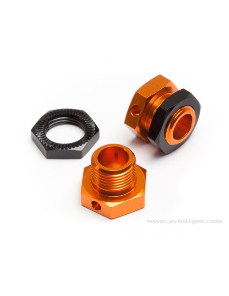 HEXAGONE DE ROUE 5MM ORANGE