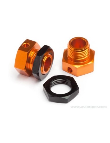 HEXAGONES ROUE 6.7MM ORANGE BUGGY