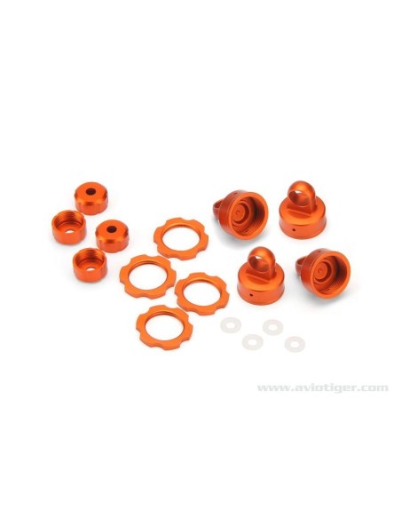 SET PIECES ALU ORANGE AMORTISSEUR