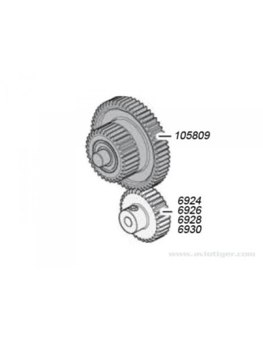 PIGNONS MTEAL 32/60DTS XS