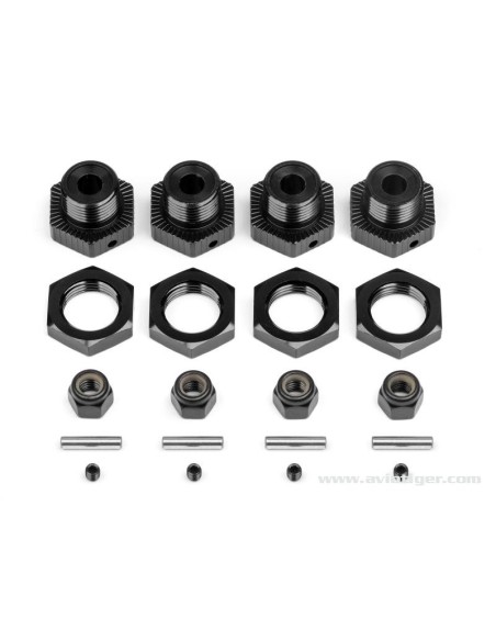 HEXAGONE ALU 17MM NOIR S4