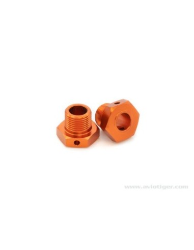 HEXAGONE DE ROUE 17MM ORANGE (S2)