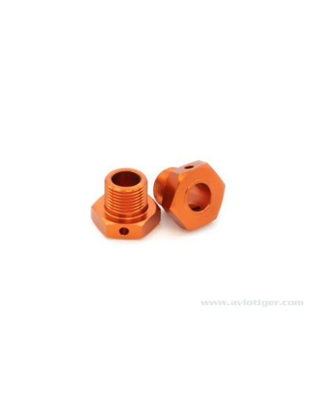 HEXAGONE DE ROUE 17MM ORANGE (S2)