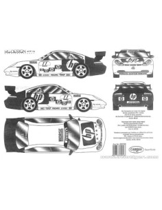 DECORATION PORSCHE 911 GT3 1/6