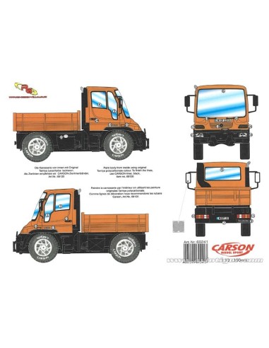 DECORATION UNIMOG U300 1/10