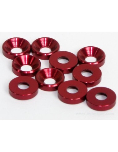 RONDELLE CUVETTE ROUGE 3MM S10