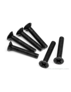 VIS TETE FRAISEE M3X18MM 2