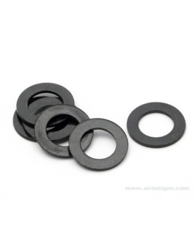 RONDELLES 7X12X0,8MM NOIRES (S6)