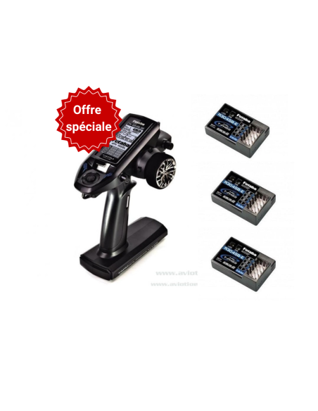 FUTABA 4PM PLUS -avec 3 recepteurs R304SB-E 2.4GHZ