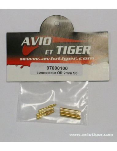 CONNECTEUR OR 2MM S6
