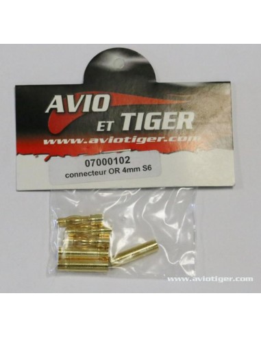 CONNECTEUR OR 4MM S6