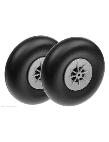 ROUE AVION CAOUTCHOUC 125MM DIA5