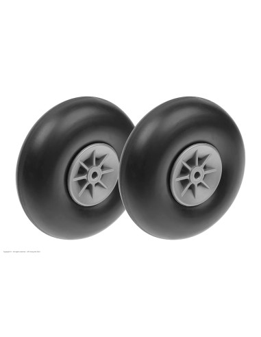 ROUE AVION CAOUTCHOUC 100MM DIA4