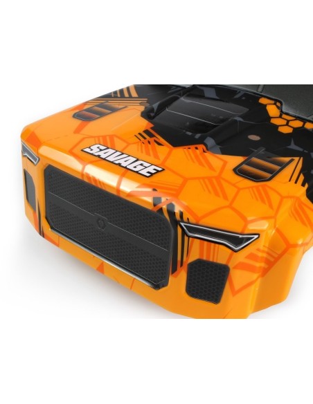 CARROSSERIE GTXL-6 KINGCAB PEINTE (ORANGE/NOIRE)