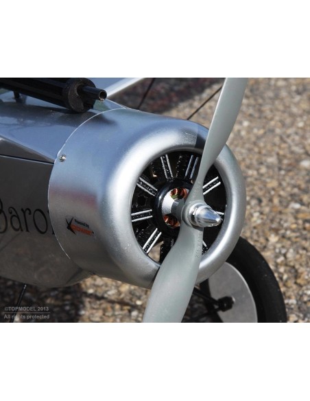 Capot Baron Ecotop fibre de verre avec faux moteur 