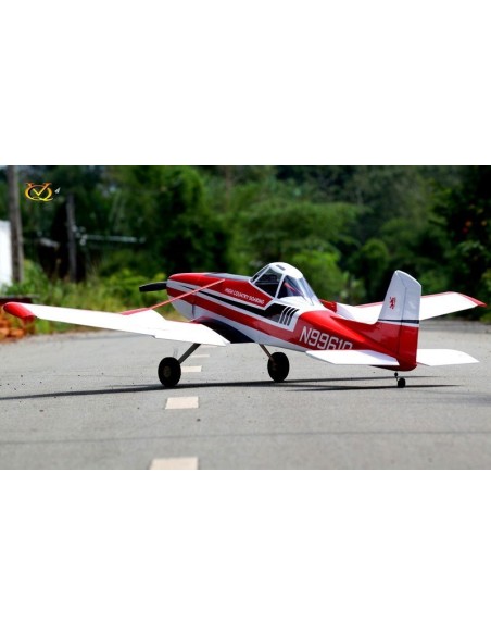 Avion VQ Model Cessna 188 Awagon 60-90 size EP-GP Red - White version ( Wingspan 2 meters) 