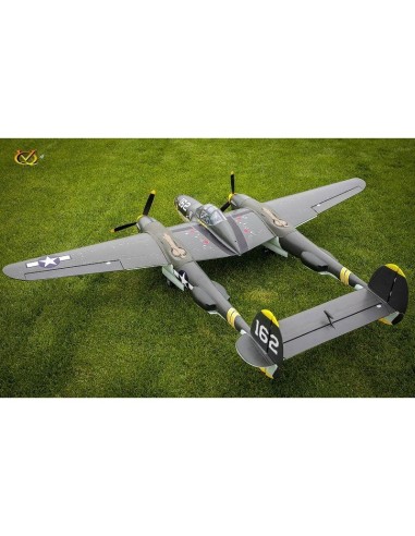 Avion VQ Model P-38 twin 2.1m version verte 