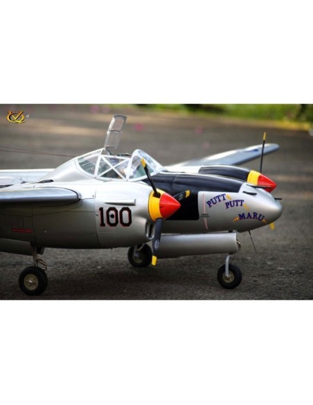Avion VQ Model P-38 twin 2.1m version verte 