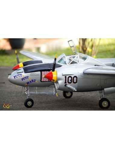 Avion VQ Model P-38 twin 2.1m version verte 