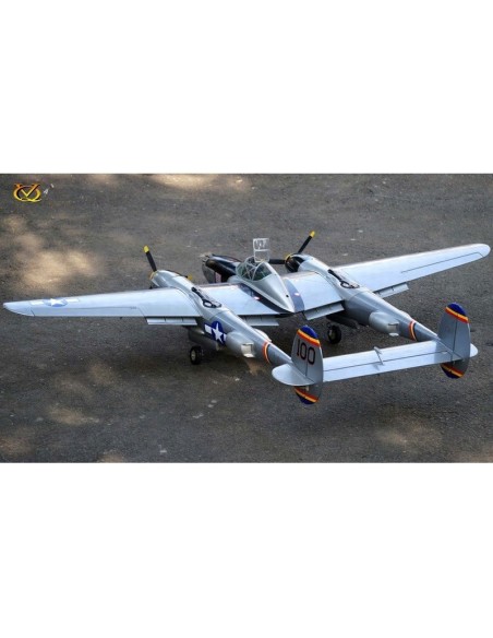 Avion VQ Model P-38 twin 2.1m version verte 