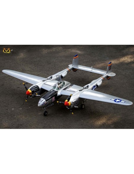 Avion VQ Model P-38 twin 2.1m version verte 