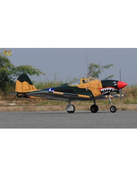 Avion VQ Model P-39 Airacobra 1.58m sumer camo 