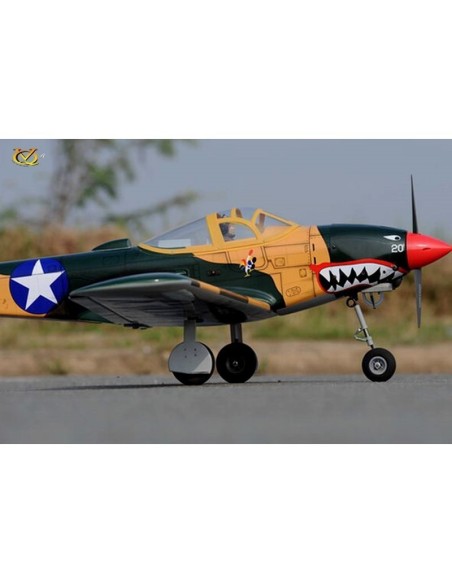 Avion VQ Model P-39 Airacobra 1.58m sumer camo 