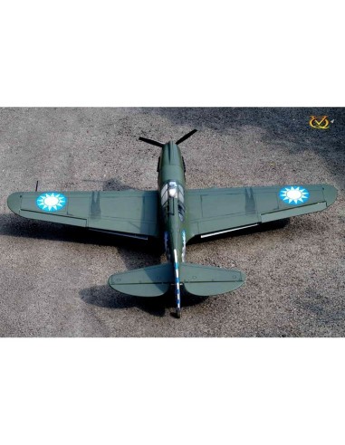 Avion VQ Model P-40 Kitty Hawk 1.57m + Saito FA-62B Moteur methanol 4 temps 