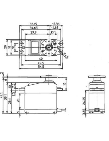 FUTABA Servo S-A300 11kg 0.17s MG HV S.BUS2